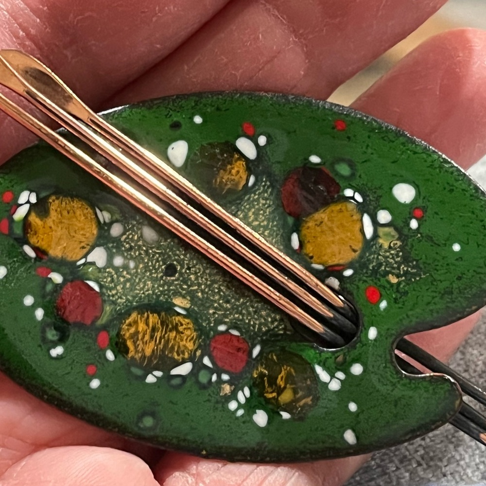 Vintage Matisse Enamel Brooch